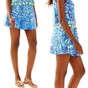 Lilly Pulitzer Ramona skort brilliant blue ceviche - EUC